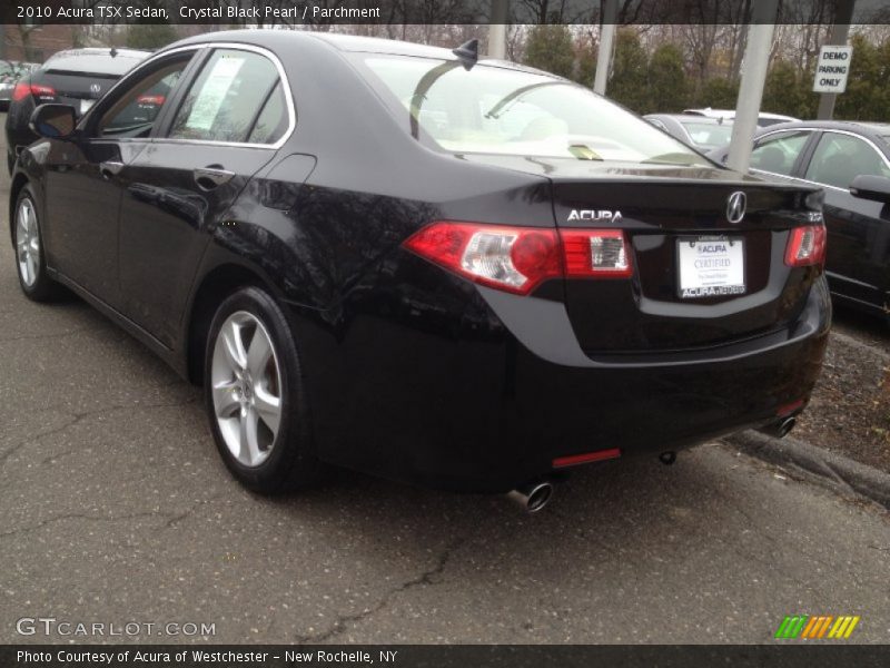 Crystal Black Pearl / Parchment 2010 Acura TSX Sedan