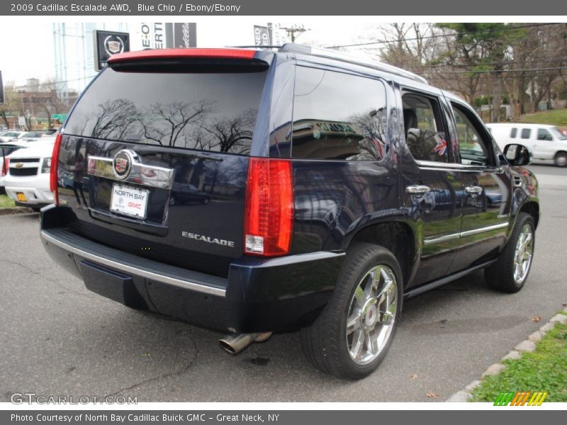 Blue Chip / Ebony/Ebony 2009 Cadillac Escalade AWD