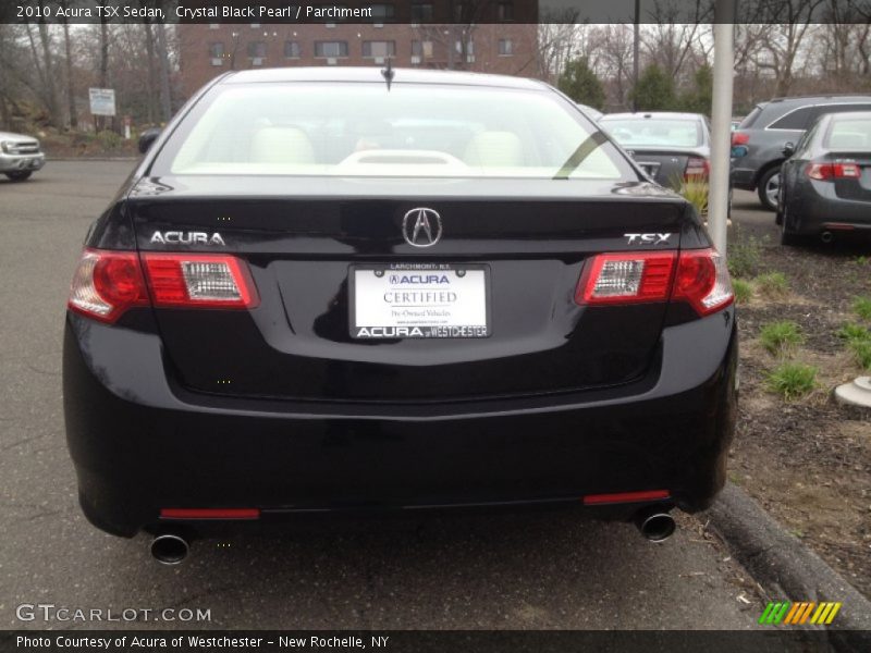 Crystal Black Pearl / Parchment 2010 Acura TSX Sedan