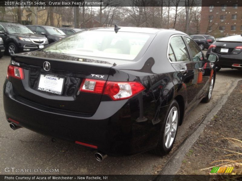 Crystal Black Pearl / Parchment 2010 Acura TSX Sedan