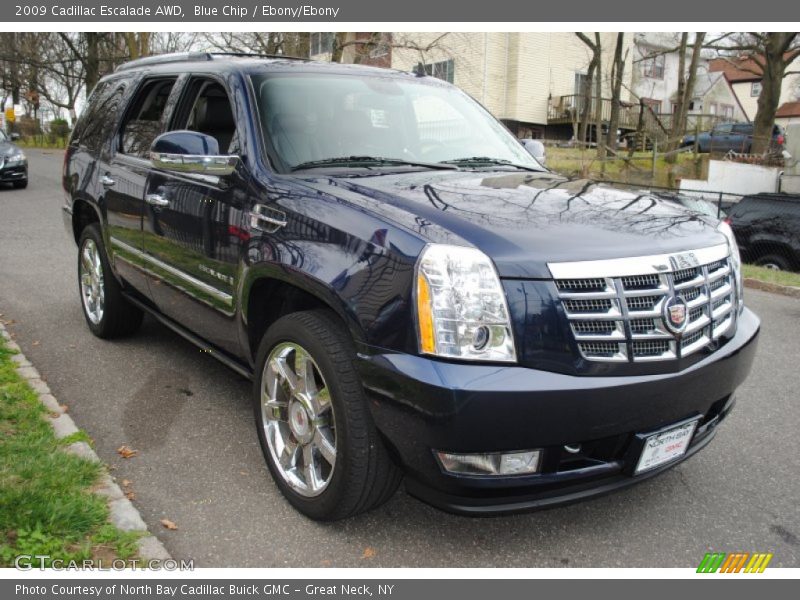 Blue Chip / Ebony/Ebony 2009 Cadillac Escalade AWD
