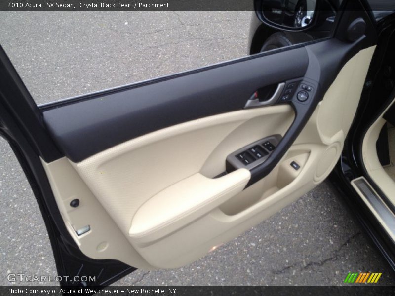 Crystal Black Pearl / Parchment 2010 Acura TSX Sedan