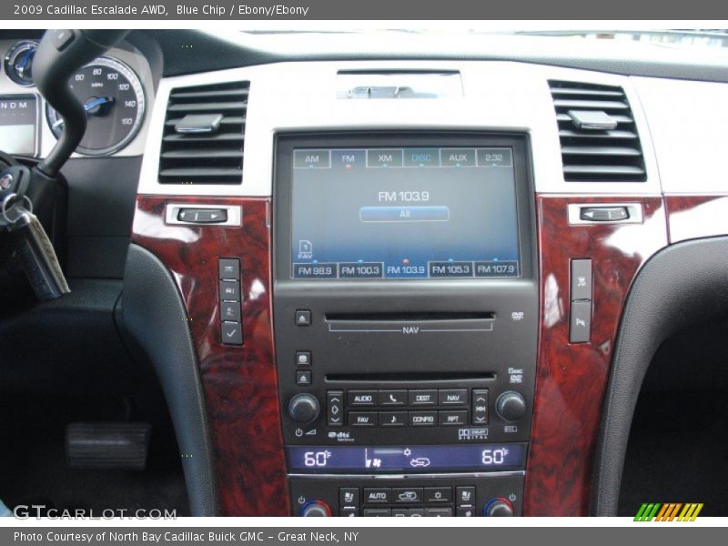 Blue Chip / Ebony/Ebony 2009 Cadillac Escalade AWD