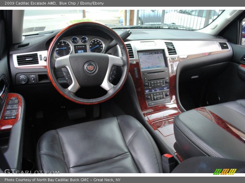 Blue Chip / Ebony/Ebony 2009 Cadillac Escalade AWD