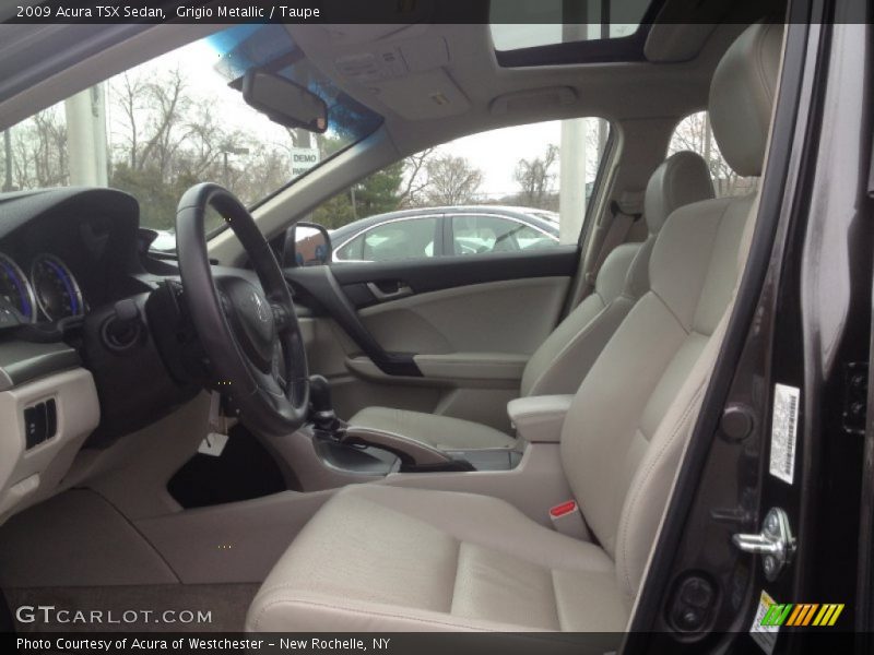 Grigio Metallic / Taupe 2009 Acura TSX Sedan