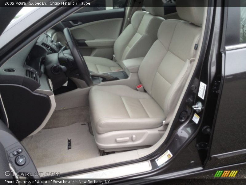 Grigio Metallic / Taupe 2009 Acura TSX Sedan