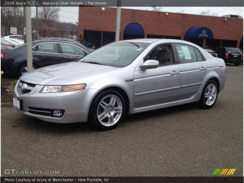 Alabaster Silver Metallic / Parchment 2008 Acura TL 3.2
