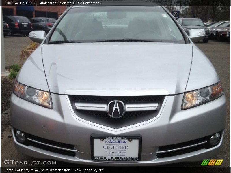 Alabaster Silver Metallic / Parchment 2008 Acura TL 3.2