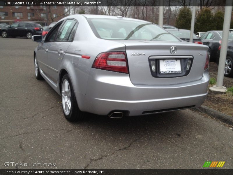 Alabaster Silver Metallic / Parchment 2008 Acura TL 3.2