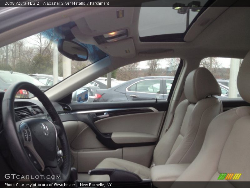 Alabaster Silver Metallic / Parchment 2008 Acura TL 3.2