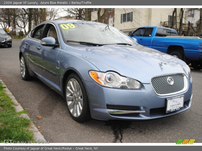 Azure Blue Metallic / Barley/Truffle 2009 Jaguar XF Luxury