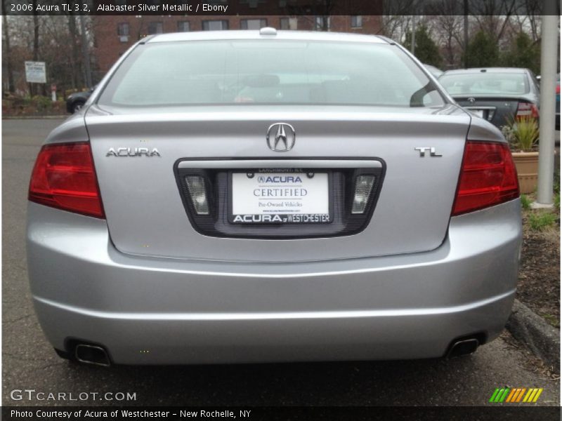 Alabaster Silver Metallic / Ebony 2006 Acura TL 3.2