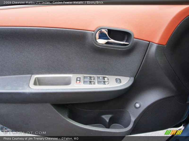 Golden Pewter Metallic / Ebony/Brick 2009 Chevrolet Malibu LTZ Sedan