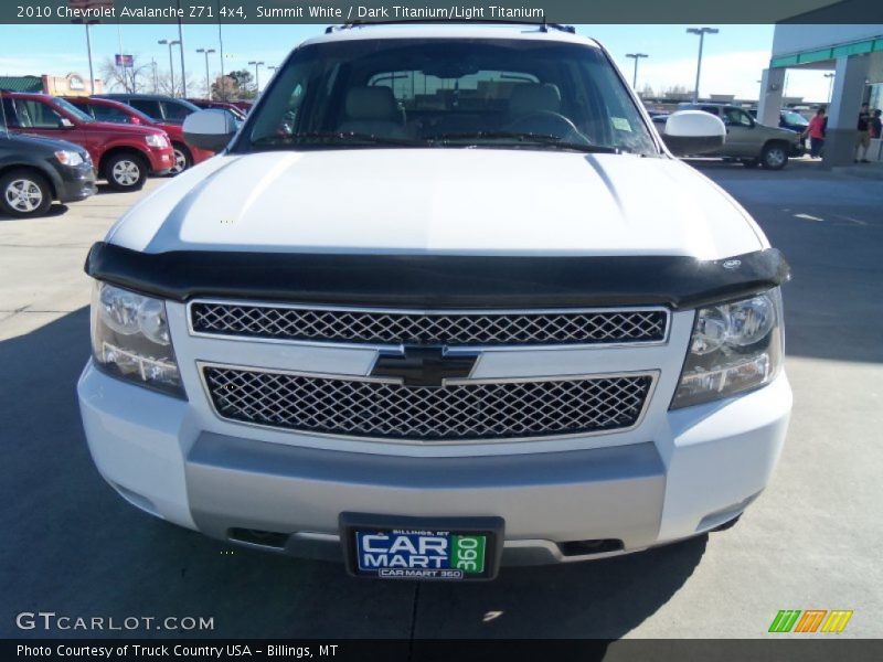 Summit White / Dark Titanium/Light Titanium 2010 Chevrolet Avalanche Z71 4x4