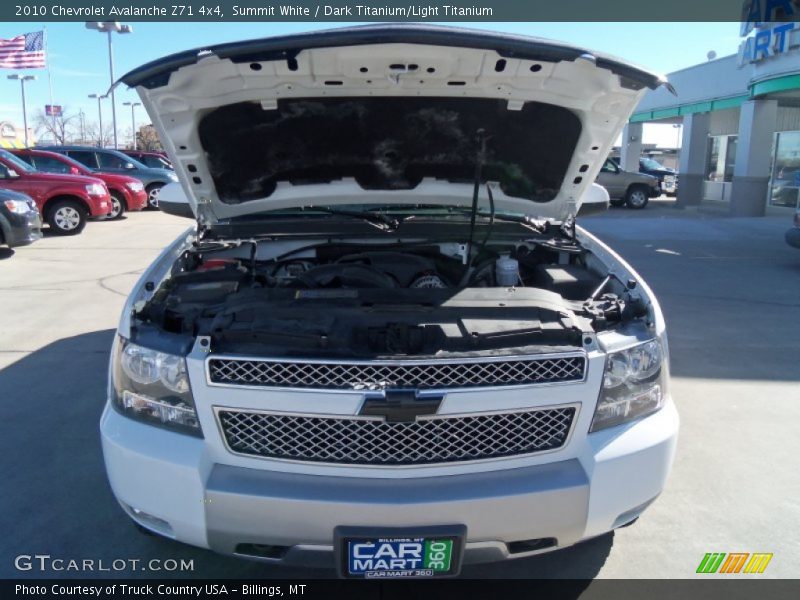 Summit White / Dark Titanium/Light Titanium 2010 Chevrolet Avalanche Z71 4x4