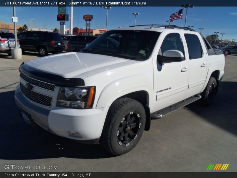 Summit White / Dark Titanium/Light Titanium 2010 Chevrolet Avalanche Z71 4x4