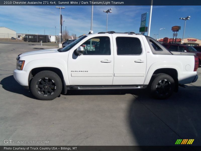 Summit White / Dark Titanium/Light Titanium 2010 Chevrolet Avalanche Z71 4x4