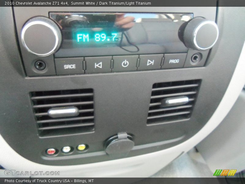 Summit White / Dark Titanium/Light Titanium 2010 Chevrolet Avalanche Z71 4x4