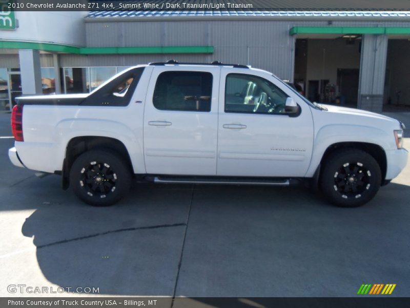 Summit White / Dark Titanium/Light Titanium 2010 Chevrolet Avalanche Z71 4x4