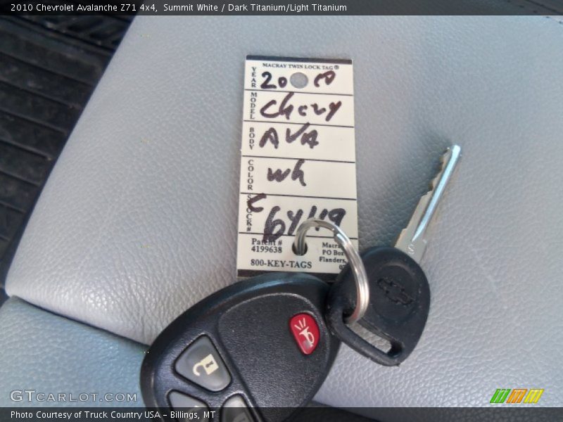 Summit White / Dark Titanium/Light Titanium 2010 Chevrolet Avalanche Z71 4x4