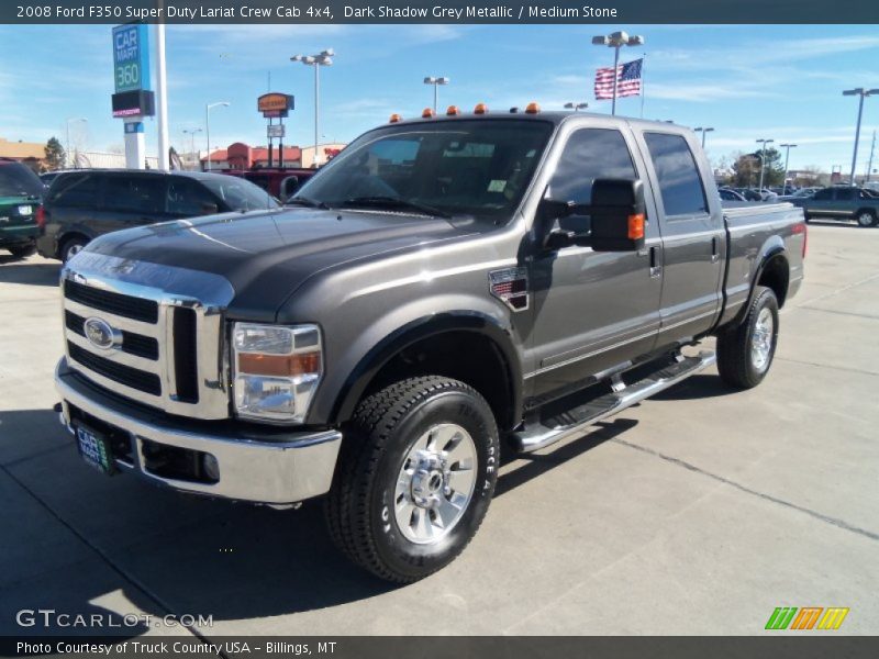 Front 3/4 View of 2008 F350 Super Duty Lariat Crew Cab 4x4