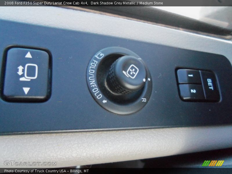 Dark Shadow Grey Metallic / Medium Stone 2008 Ford F350 Super Duty Lariat Crew Cab 4x4