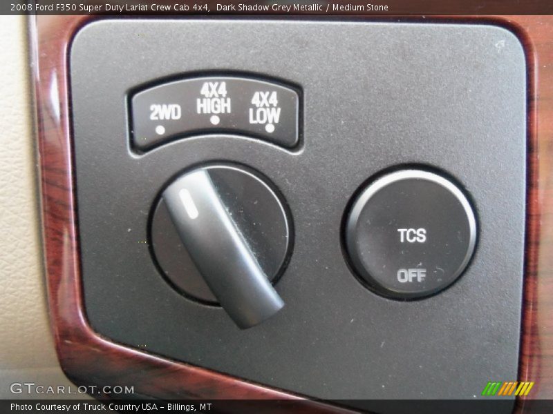 Dark Shadow Grey Metallic / Medium Stone 2008 Ford F350 Super Duty Lariat Crew Cab 4x4
