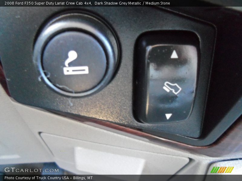 Dark Shadow Grey Metallic / Medium Stone 2008 Ford F350 Super Duty Lariat Crew Cab 4x4