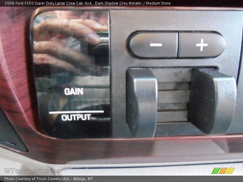 Dark Shadow Grey Metallic / Medium Stone 2008 Ford F350 Super Duty Lariat Crew Cab 4x4