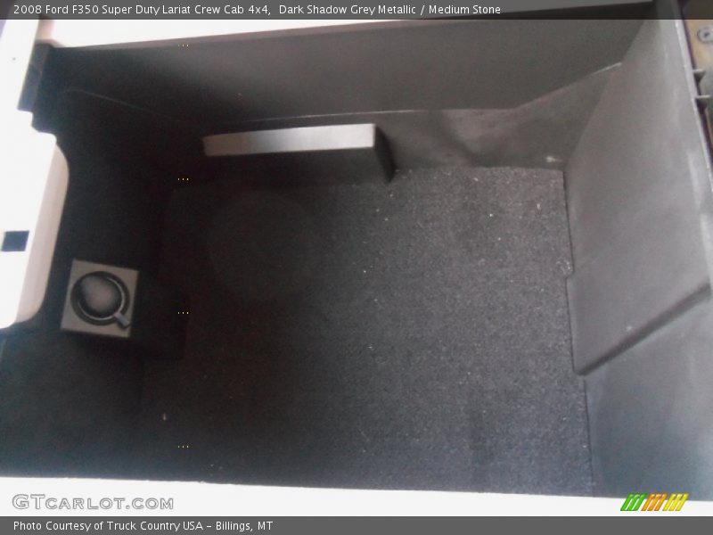 Dark Shadow Grey Metallic / Medium Stone 2008 Ford F350 Super Duty Lariat Crew Cab 4x4