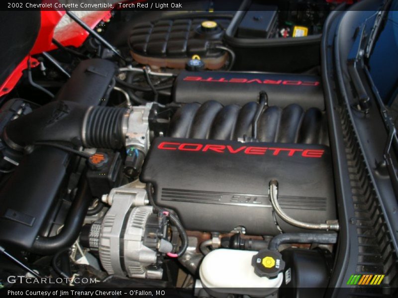 Torch Red / Light Oak 2002 Chevrolet Corvette Convertible