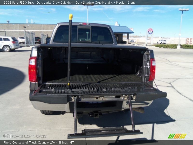 Dark Shadow Grey Metallic / Medium Stone 2008 Ford F350 Super Duty Lariat Crew Cab 4x4