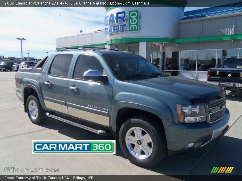 Blue Granite Metallic / Ebony/Light Cashmere 2008 Chevrolet Avalanche Z71 4x4
