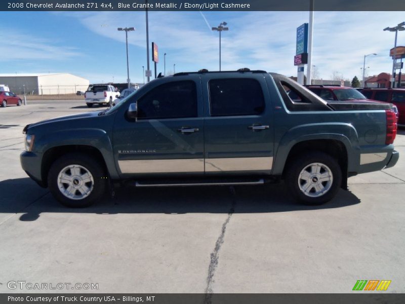 Blue Granite Metallic / Ebony/Light Cashmere 2008 Chevrolet Avalanche Z71 4x4