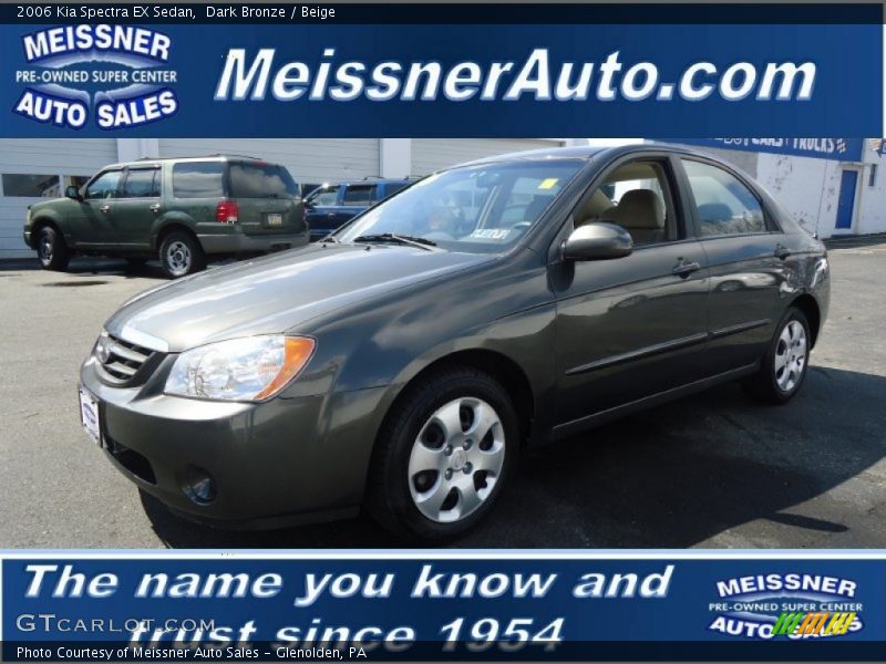 Dark Bronze / Beige 2006 Kia Spectra EX Sedan
