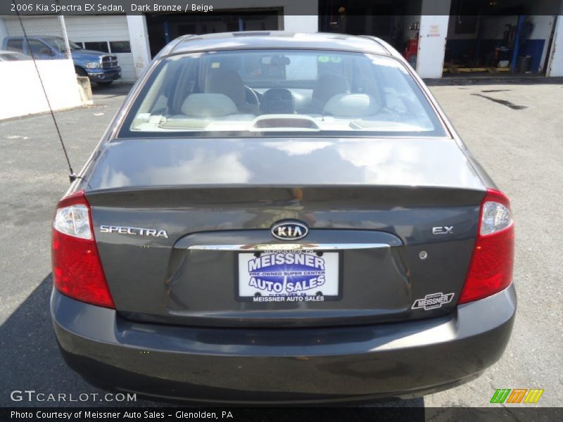 Dark Bronze / Beige 2006 Kia Spectra EX Sedan