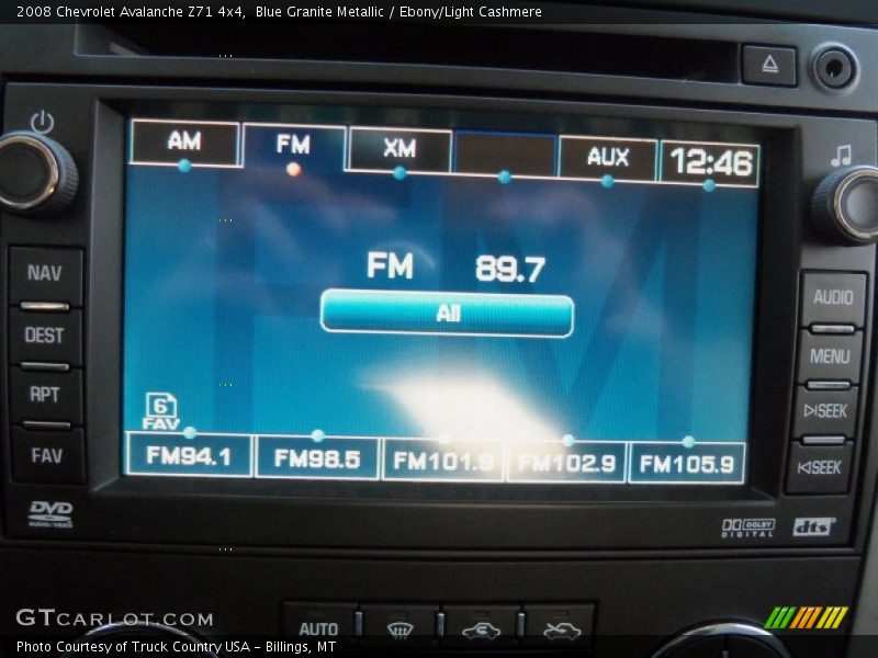 Blue Granite Metallic / Ebony/Light Cashmere 2008 Chevrolet Avalanche Z71 4x4