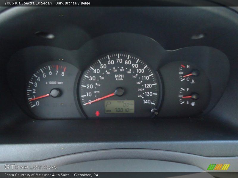 Dark Bronze / Beige 2006 Kia Spectra EX Sedan