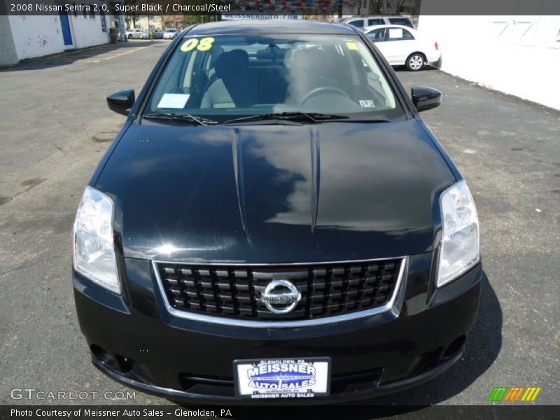 Super Black / Charcoal/Steel 2008 Nissan Sentra 2.0