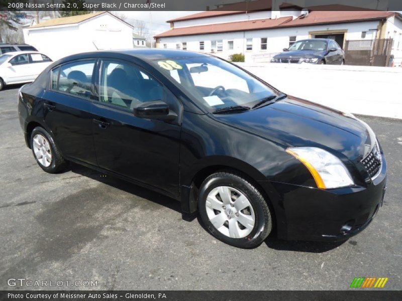 Super Black / Charcoal/Steel 2008 Nissan Sentra 2.0