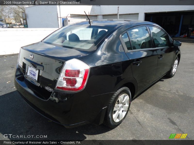Super Black / Charcoal/Steel 2008 Nissan Sentra 2.0