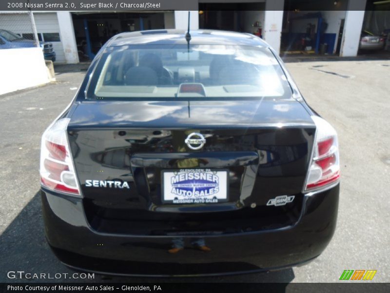 Super Black / Charcoal/Steel 2008 Nissan Sentra 2.0