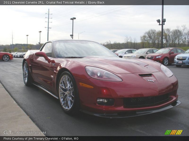 Crystal Red Tintcoat Metallic / Ebony Black 2011 Chevrolet Corvette ZR1