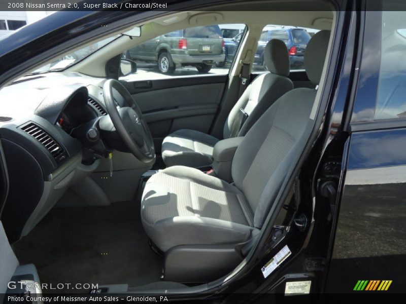 Super Black / Charcoal/Steel 2008 Nissan Sentra 2.0