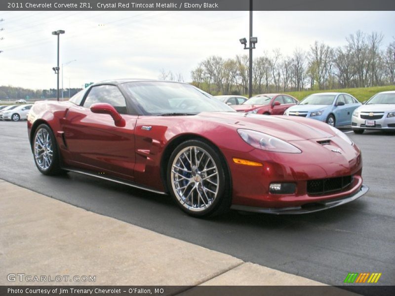 Crystal Red Tintcoat Metallic / Ebony Black 2011 Chevrolet Corvette ZR1