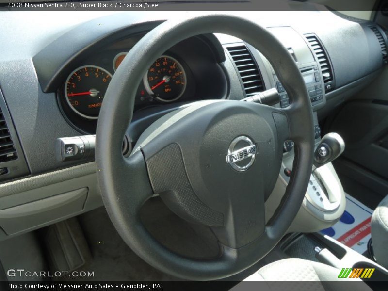 Super Black / Charcoal/Steel 2008 Nissan Sentra 2.0