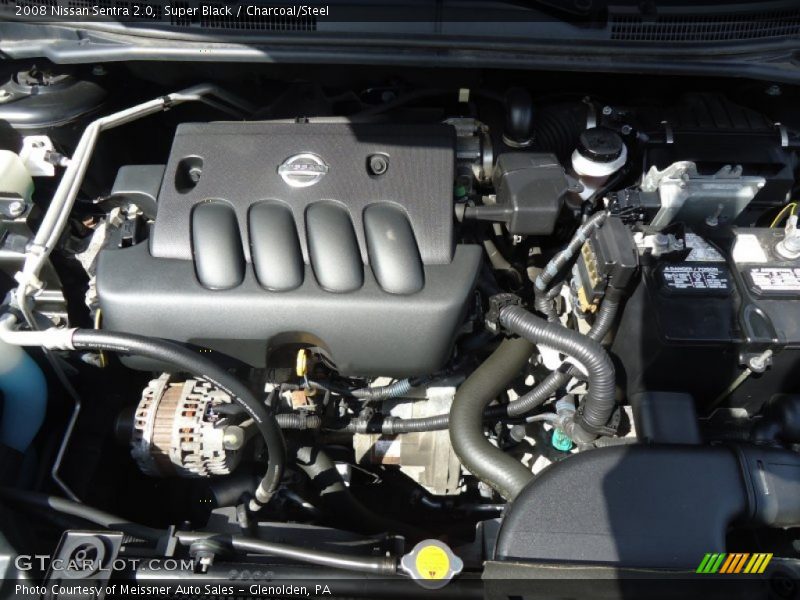 Super Black / Charcoal/Steel 2008 Nissan Sentra 2.0