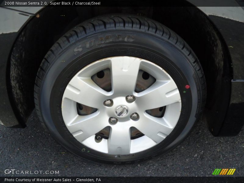 Super Black / Charcoal/Steel 2008 Nissan Sentra 2.0