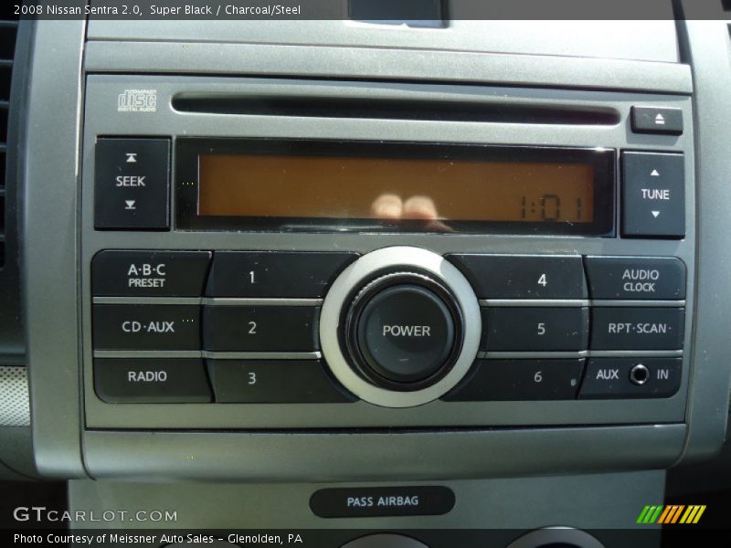 Super Black / Charcoal/Steel 2008 Nissan Sentra 2.0