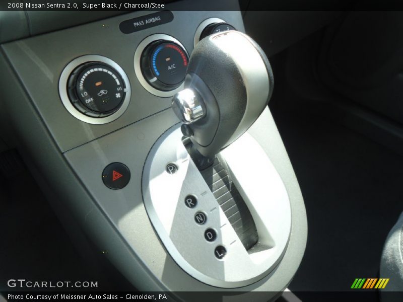 Super Black / Charcoal/Steel 2008 Nissan Sentra 2.0